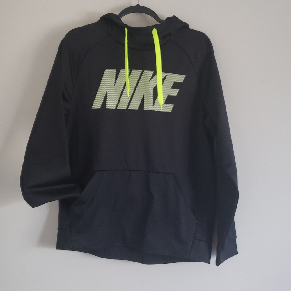 NIKE LOGO Dri-Fit Fleece Hoodie Pullover Athletic sweater sz S